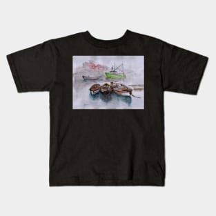 A Peaceful Place - Watercolor Painting by Rebecca Rees Kids T-Shirt